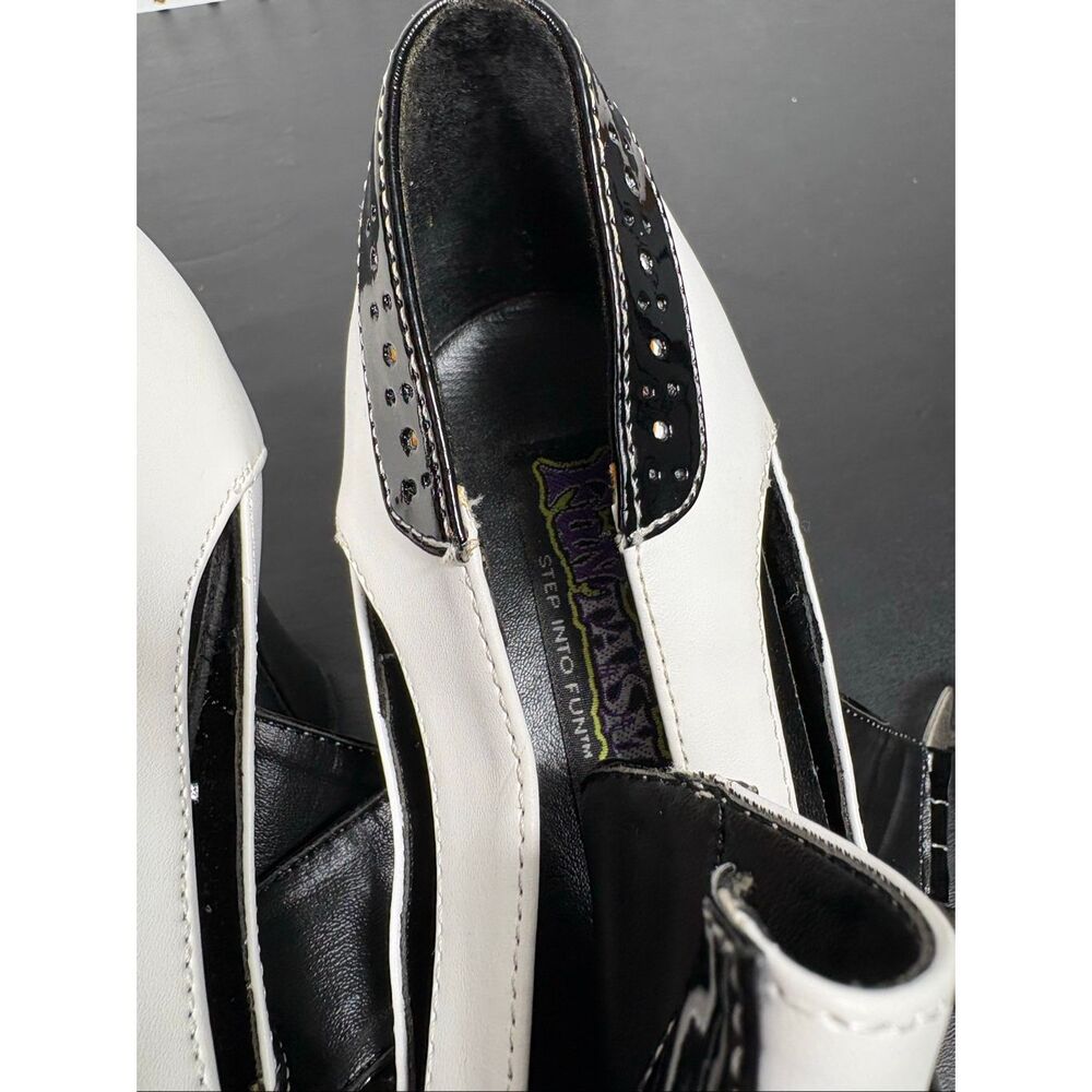 Funtasma patent leather brass knuckle buckle heels size 10 - Picture 6 of 14